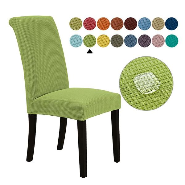 

chair covers waterproof armless cover solid color universal removable plaid protection for home wedding banquet el