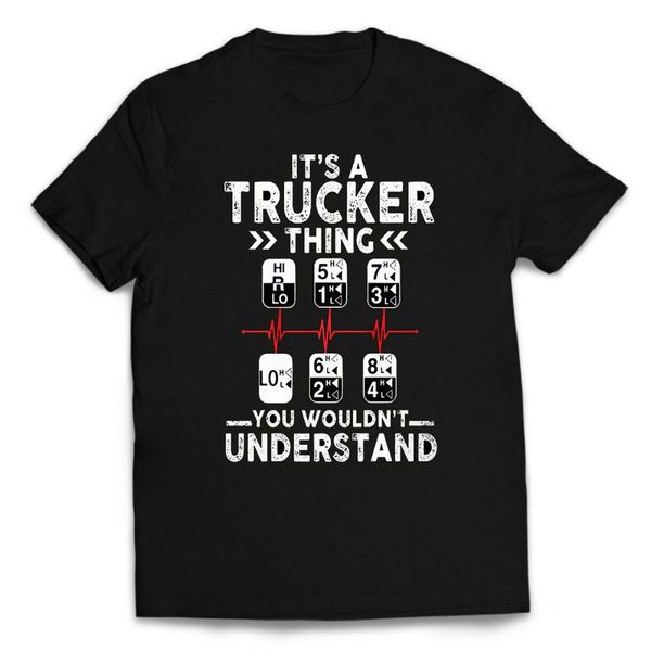 

it's trucker thing funny new mens truck driver new brand hip hop simple splicing tee printed sport hooded sweatshirt hoodie men t shirt