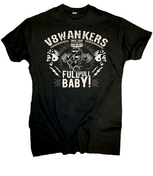 

v8 wankers full pull baby original hell motors biker 2019 new 100% cotton men clothing t shirts sport hooded sweatshirt hoodie