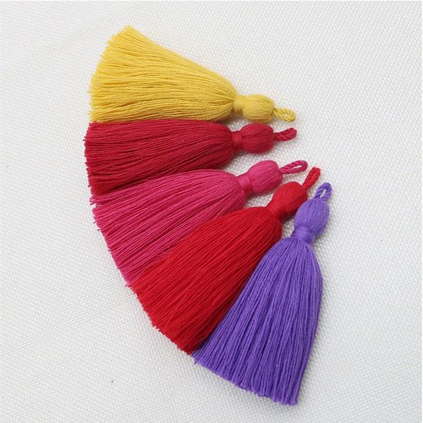 

20pcs 8cm pure cotton tassel fringe diy craft supplies jewelry curtains decor material tassel trim garments accessories tassels h jllocp