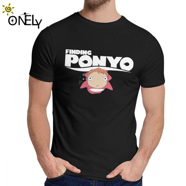 

male t shirt finding ponyo anime quality classic round neck cartoon design la camiseta sport hooded sweatshirt hoodie