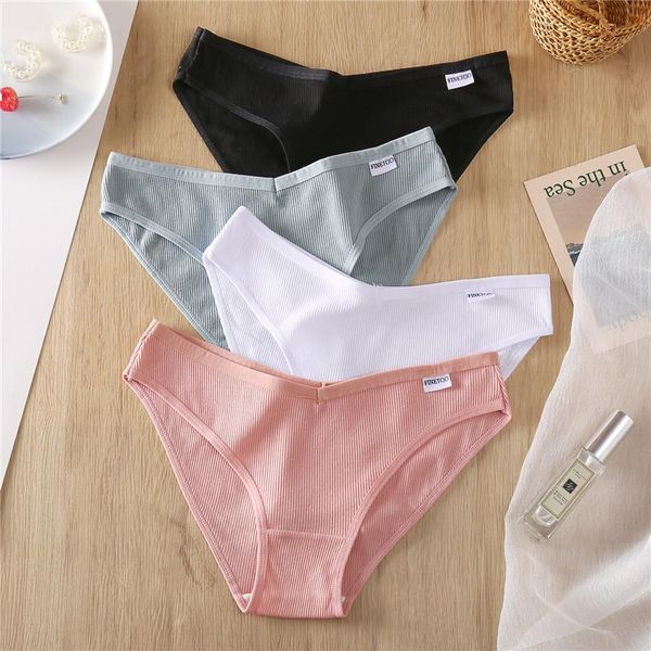 

thread cotton ladies solid panties multicolor colorful fashion girl new underwear -xl soft ladies low-rise lingerie, Black;pink