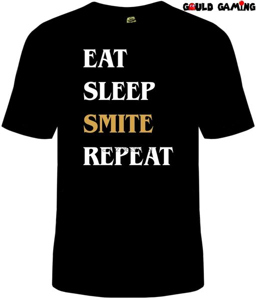 

smite moba t shirt funny sizes online gaming eat sleep repeat new sport hooded sweatshirt hoodie
