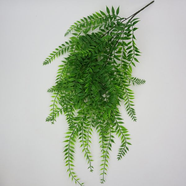 

60cm artificial green bush evergreen willow plant tree decor hanging basket