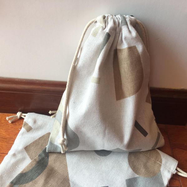

1 шт. хлопковое белье drawststring multi cource cound party party bag geometry circle square yi 1 шт. хлопок h jllfwi