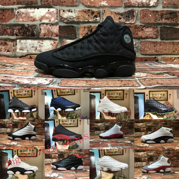 

13s mens basketball shoes 13 gs hyper royal italy blue bordeaux flints chicago bred dmp wheat olive ivory black cat sports shoe