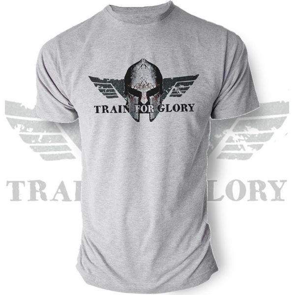 

casual short sleeve summer train for glory sparta workout fitness powerlifting ideal gift sport hooded sweatshirt hoodie men t shirt
