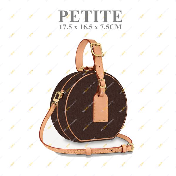 

new ladies fashion designer 5a messenger bag m43514 17cm rigid shoulder bag round bag round cake bags in stock