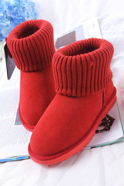 

new fashion women shoes classic women's classic boots snow boots winter boot wool mouth boots, Black