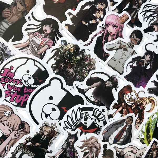 

10 50шта смешанного danganronpa игра наклейка diy сноуборд laptop багаж холодильник гитара граффити водонепроницаемого классический kid игру