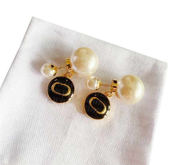 

party shiny charm earring women luxury gold stud hollow out letter pendant earrings wedding engagement trendy jewelry, Golden