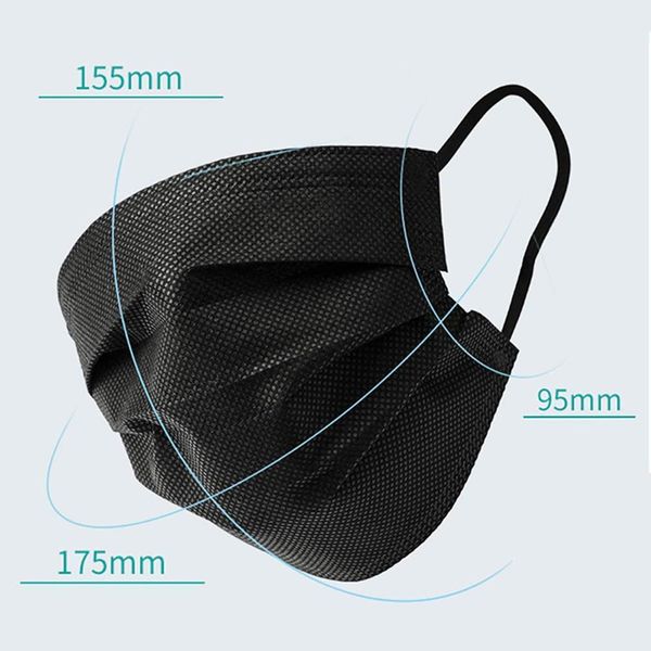 

face black gray earloop disposable mask for masks pink nonwoven fabric dustproof breathable mouth masker