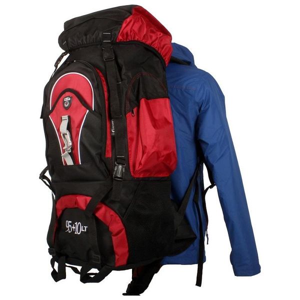 

outdoor bags 105l large capacity tactical backpack 5 color option mountaineering camping hiking water-repellent bag