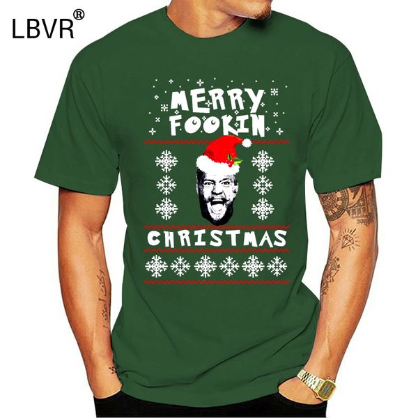 

merry christmas fookin макгрегор xmas spoof лето стиль мужчины плюс размер 022915 балахон дизайнеров футболки толстовка