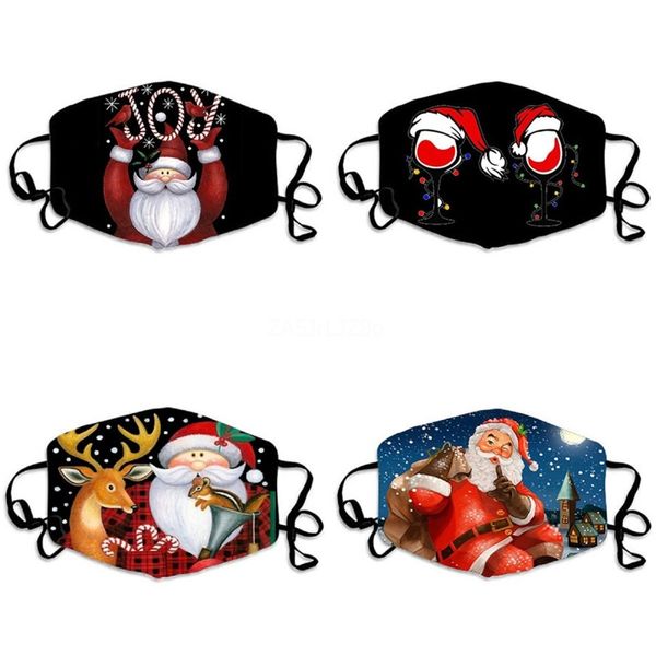 

animal pattern printing face masks ranibow prective mask dust breathable face masks#631, Black