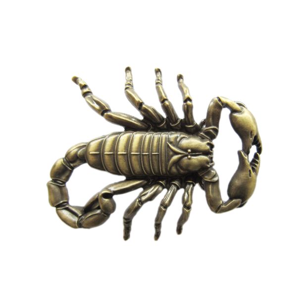 

new vintage bronze plated scorpion belt buckle gurtelschnalle boucle de ceinture, Slivery;black