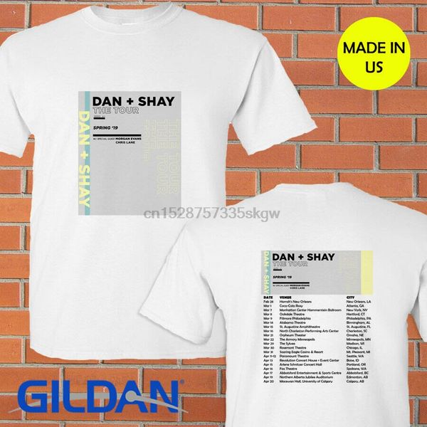 

dan + shay spring tour concert white s 3xl hoodie designers t shirts sweatshirt