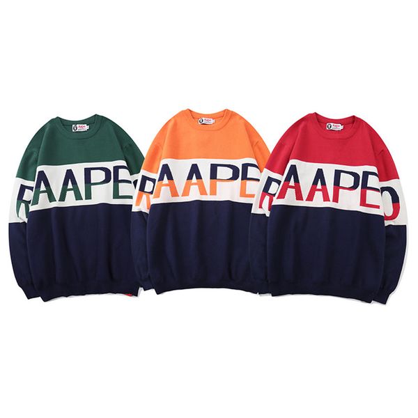 

fashion virgil sweater men womens tc 841 hoodies aape 2020ss hip hop cotton cenacolo clothing t-shirt hooded fans warm winter tees, Black