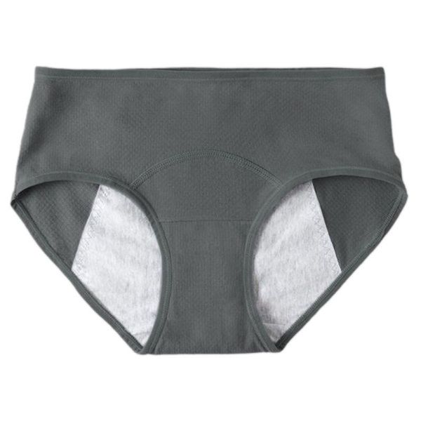 

women's panties cotton physiological pants leak proof menstrual mid waist period briefs l4me, Black;pink