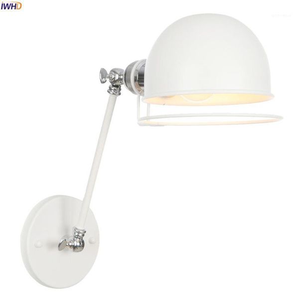 

wall lamp iwhd adjustable white long arm light fixtures bedroom beside stair loft style edison vintage sconce wandlamp led1