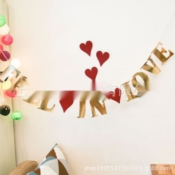

vuaul fall in love decorative dress wall sticker cloth valentine's decoration day layout love wall stickers wedding room wedding dress
