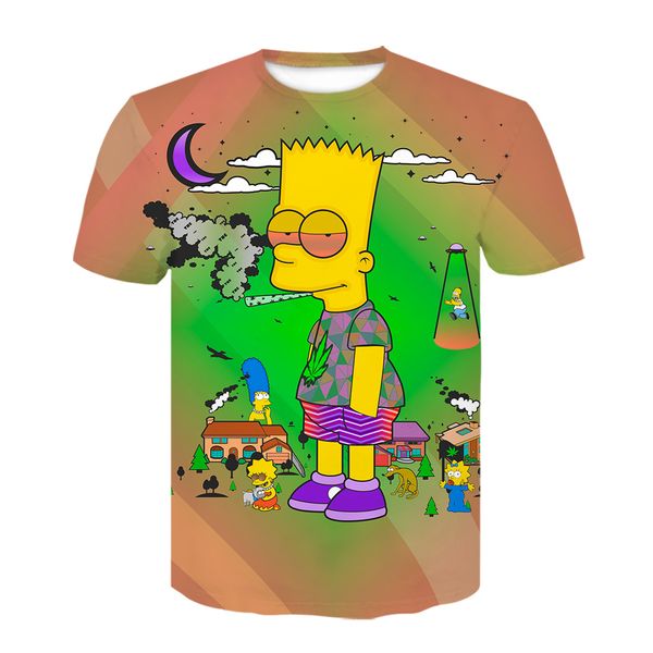 

new simpson anime cosplay m-4xl 3d print shirts comics oversized graphic men clothing
