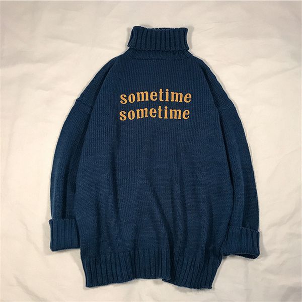 

2021 new women's turtlenecks printed all-match bf 2xl streetwear harajuku chic fashion oversize ulzzang 22up, White;black