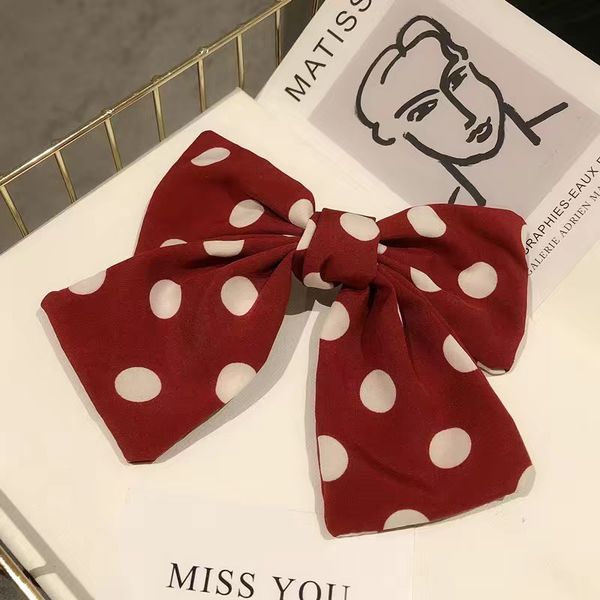 

2020 large fashion satin women girls hair band trendy hairpin casual hair clip cute ribbon bow ladies, Pink