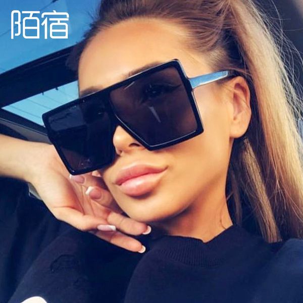 

f183 wind female box sunglasses men's fashion, White;black