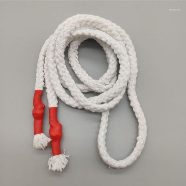 

10mselling 8 strands of hollow cotton rope cap rope waist waist drawstring pants head sports pants sweater bundle1, Black;white