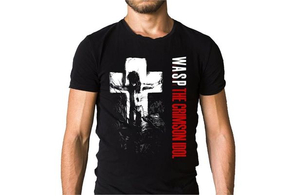

new summer fashion w a p crimson idol 1992 wasp heavy metal shock rock new black large short mens hoodie designers t shirts sweatshirt