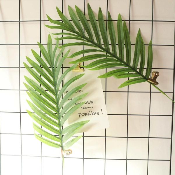 

artificial palm tree leaves decorative fake green plants silk flower for wedding arrangement plant leaf summer decoration