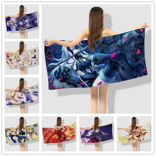 

anime manga fate beach towels bath towel 001