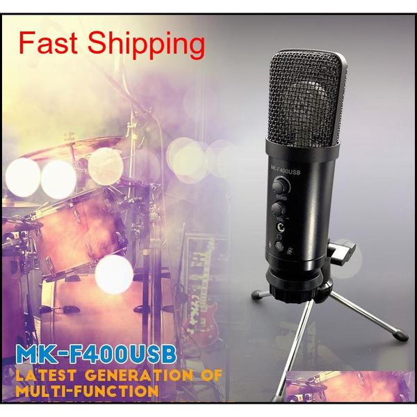

f400 usb microphone set adjustable volume noise reduction for computer voice chat recording/stre qylehx bdepack2001