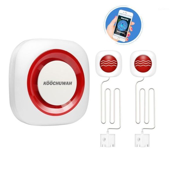 

koochuwah water leak protection pool alarm gsm smartphone call message notice wireless leak water detector flood sensor alarm1