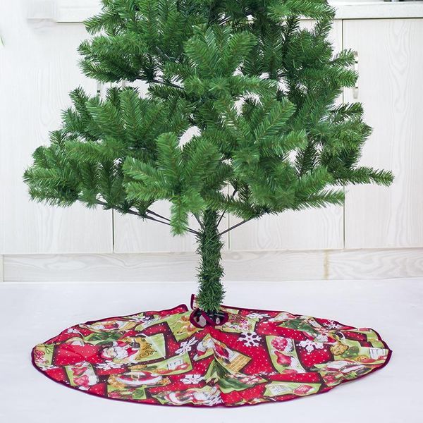 

christmas tree skirt base floor mat apron cover christmas party home decor diameter 60cm 90cm cartoon christmas tree ornament vt0444