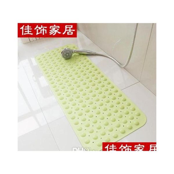 

home toilet pvc non-slip mat bathroom odorless slide-proof rug with suction cup solid colour massage particle desi qylxst sweet07