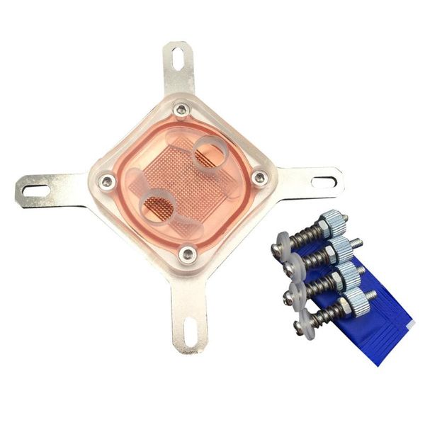 

fans & coolings radiator copper base office home business pc water cooling block computer easy install cpu waterblock heat sink for intel