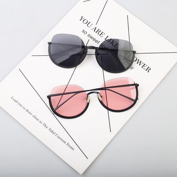 

fashion women round candy color sunglasses new hip hop style color lenses retro glasses sunglasses car accessories1, White;black