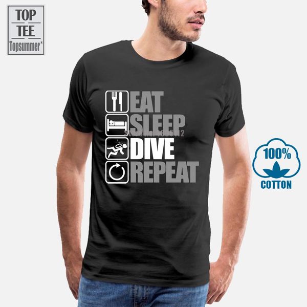 

eat sleep dive repeat scuba divinger t shirt gift for him dad fathers day 's printed tee shirt 2018 latest sport hooded sweatshirt hood