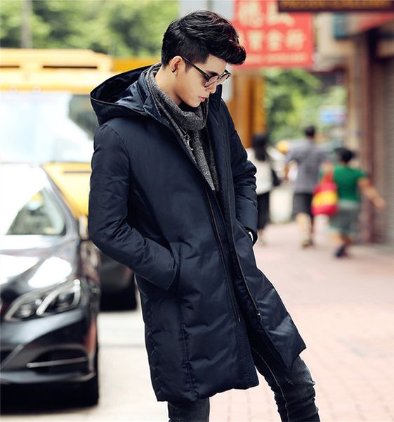 

2021 new white winter man jacket duck down warm black coats thin jackets with male hood outerwear coat plus size wxf157 otoc