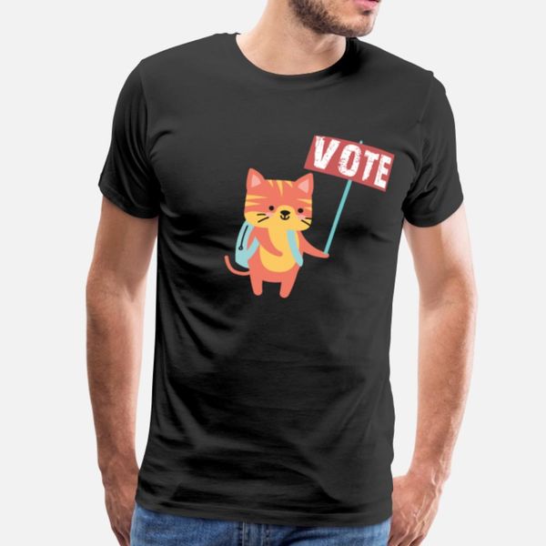 

голосуйте 2020 выборы день - симпатичные kawaii kitty cat lo t shirt классический дышащий новый трексуит толстовка толстовки