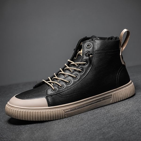 

friday men's shoes, flat sneakers, white, black