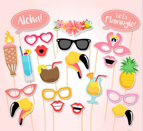 

osh0c flamingo paper beard p new 2 beach vacation hawaii party and props props lovers 5gc3b