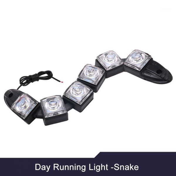 

1pcs 5w 12v car led day time running light waterproof 6-20smd ip67 adjustable white black housing1