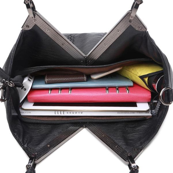 

большая емкость сумки женщин черного вязание сумка шарфы конструктора мешок плеча марка crossbody сумка для женщин