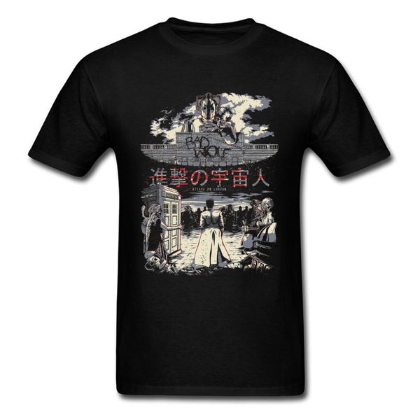 

youth faddish tees black vintage tshirt japan style kanji attack on london alien clothing sport hooded sweatshirt hoodie men t shirt