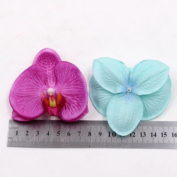 

10pcs/lot artificial flowers butterfly orchid for wedding party home decoration diy craft gift wreath real touch handmad bbyjrv