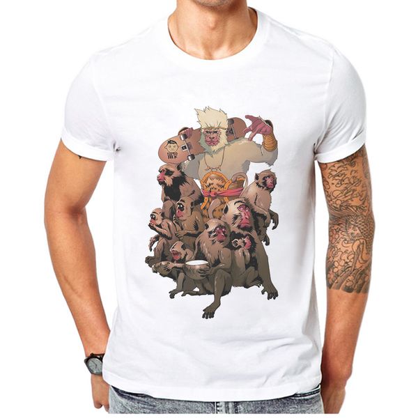 

orangutan monkey printed for short sleeve skateboard mens white man s sport hooded sweatshirt hoodie men t shirt