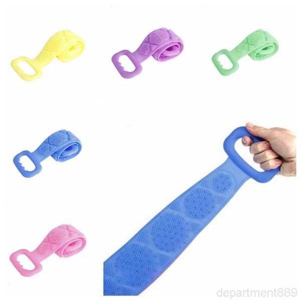 

a-scrubber double sided silicone body full cover back brush soft remove horny dirt bath towel shower owe753